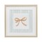 Stupell Industries Chic Bow with Striped Border Framed Print Under Glass, design by PATRICIA PINTO